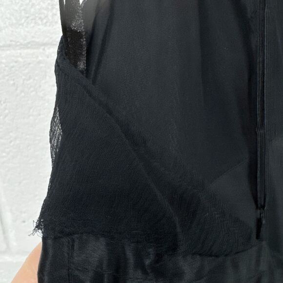 Vintage Max Azria Y2K Silk Fairy Grunge Midi Dress Womens 4 Whimsy Goth Vamp - Picture 16 of 16